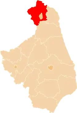 Location within the voivodeship