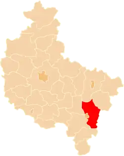 Location of Gmina Lisków