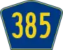 Highway 385 marker