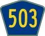 Highway 503 marker