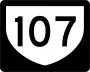 Highway 107 marker