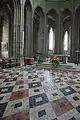 Interior of the church-abbey Saint-Michel.