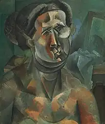 Pablo Picasso, 1909, Head of a Woman (Tête de femme), oil on canvas, 60.3 x 51.1 cm, The Art Institute of Chicago