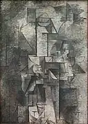 Pablo Picasso, 1911, La Femme au Violon, oil on canvas, private collection, on long-term loan to Bavarian State Painting Collections, Pinakothek der Moderne, Munich