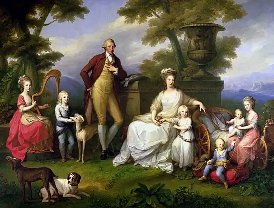 Portrait of Ferdinand IV of Naples, and his Family (1783), oil on canvas, 310 x 426 cm., Museo di Capodimonte,  Naples