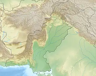 Map showing the location of Ayub National Parkایوب نیشنل پارک