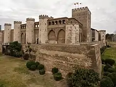 The moat added during the reign of Philip II