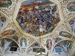 Palazzo Angelo Giovanni Spinola, frescoes of the atrium