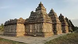 Panchalingeshwara temple (1230 A.D.) at Govindanahalli, full view from north-west