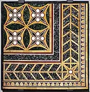 Panel of marble flooring from the Tiberiana