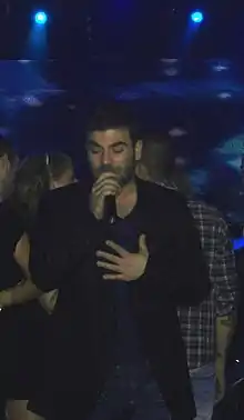 Pantelis Pantelidis on stage