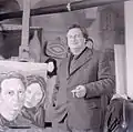 Carlo Levi in his studio