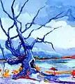 Paolo Salvati - Albero blu, 1980