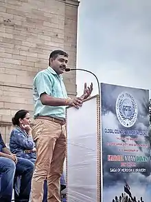 Param Vir Chakra Awardee Yogendra Yadav at India Gate on Kargil Vijay Divas, 2018