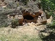 Paridera cave, in the Piedra river, next to Monasterio de Piedra, Spain