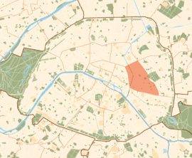 Location within Paris