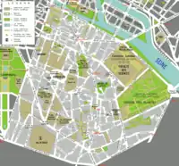 Map of the 5th arrondissement