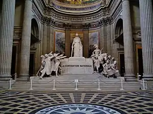 National Convention Altar or also called Republican Altar, inside the Panthéon in Paris. The term grande école originated in 1794 after the French Revolution, upon the creation of the École normale supérieure, of the École centrale des travaux publics (later École polytechnique, France's foremost Grande Ecole of Engineering, abbreviated nowadays as "ℓ'X" in French) by the mathematician Gaspard Monge and Lazare Carnot and of the French National Conservatory of Arts and Crafts by the abbot Henri Grégoire, which all resulted from the National Convention.