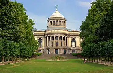 The Art & History Museum's dome in the south-western part of the complex