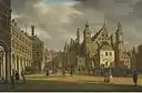 Cityscape The Hague, a view of the Binnenhof