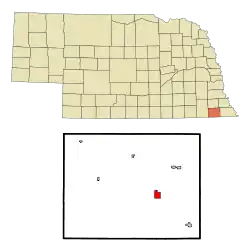 Location of Pawnee City, Nebraska