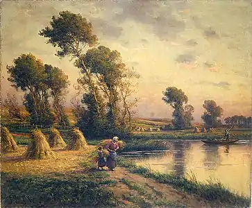 Rural landscape  - Oil on canvas, 1893, Dahesh Museum of Art, NewYork, NY, USA