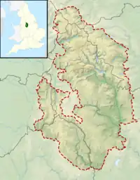 Black Tor is located in the Peak District