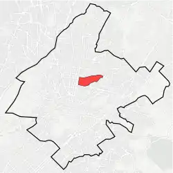 Location within Athens