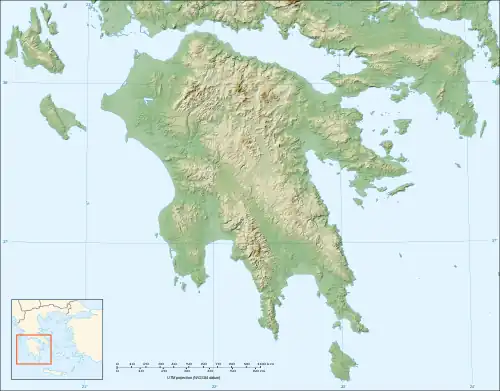 Acharnai is located in Peloponnese