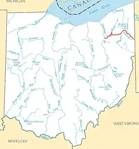 A network of east-west canals and connecting railroads spanned into Ohio for a short distance from Pennsylvania as well.