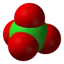 Spacefill model of perchlorate