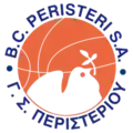 (Peristeri B.C.'s official basketball club logo.)