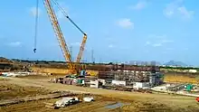 Permanent Secretariat Tower 5 under construction in Amaravati