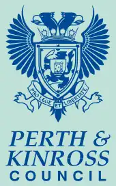 Official logo of Perth and KinrossPairth an KinrossPeairt agus Ceann Rois