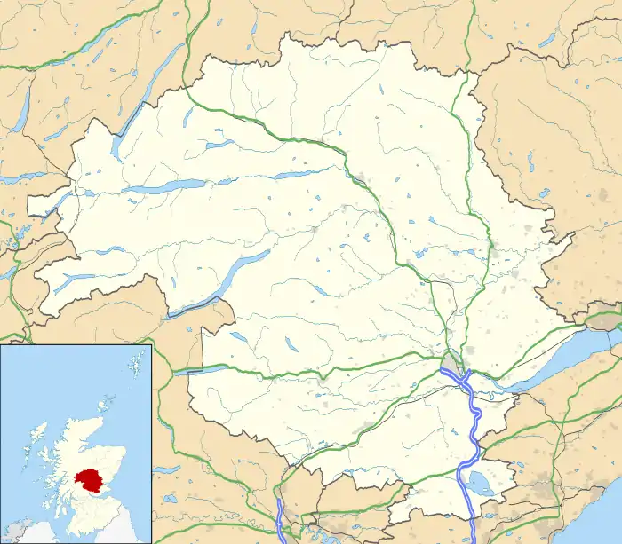 Crieff is located in Perth and Kinross