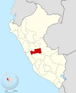 Location of the Pasco Region in Peru