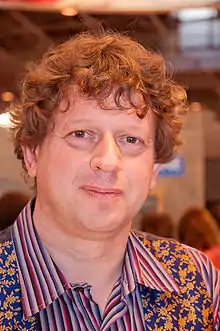 Peter F. Hamilton at a book fair in Paris, France, in March 2009.