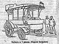 Serpollet steam car with 7 seats Ernest Archdeacon finished 16thLe Petit Journal - Contest for Horseless Carriages, Paris-Rouen.Le Petit Journal Sunday July 22, 1894