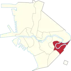 Location of Santa Ana