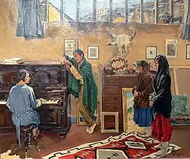 Walter Ufer, The Listeners, 1920, Philbrook Museum in Tulsa, Oklahoma