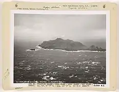 Aerial view of the island, 1935