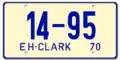 US Forces Clark license plate