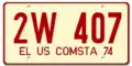 US Forces Communication Station license plate