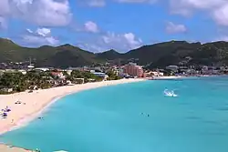 View of Great Bay towards Philipsburg