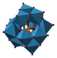 Structure of the phosphotungstate anion