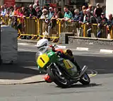 Ollie Linsdell (1) Paton 500c — Lap 4 500cc Classic TT Parliament Square, Ramsey 24 August 2013