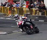 Christopher Dixon (22) Yamaha — Newcomers Race 'A' Manx Grand Prix 2013 - Lap 4 Parliament Square, Ramsey 28 August 2013