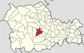 Location in Neamț County