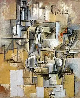 Pablo Picasso, Le pigeon aux petits pois (Pigeon with Peas), 1911, oil on canvas, 65 x 54 cm