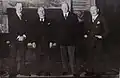 Hassel, Mussolini, Graham, and de Jouvenel after the initialling of the pact, 7 June 1933